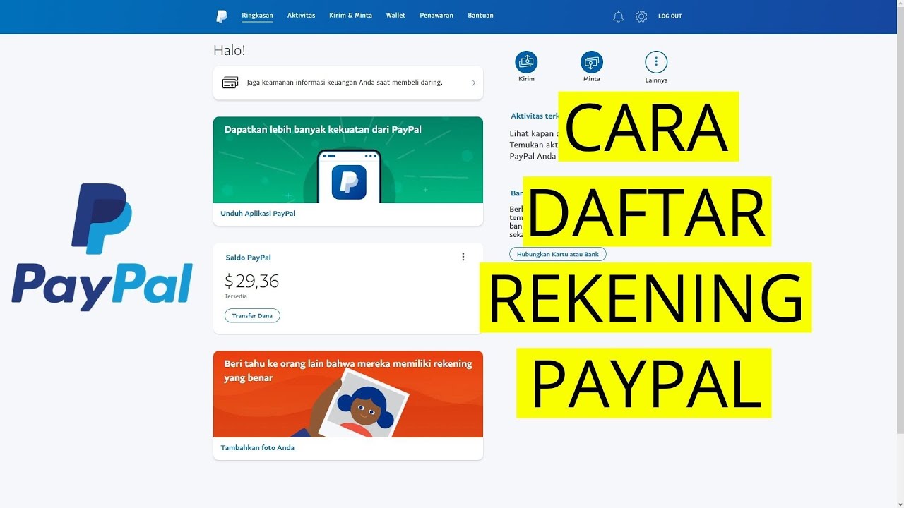 Judul: Membuka Rekening PayPal: Alternatif yang Menjanjikan untuk Transaksi Online