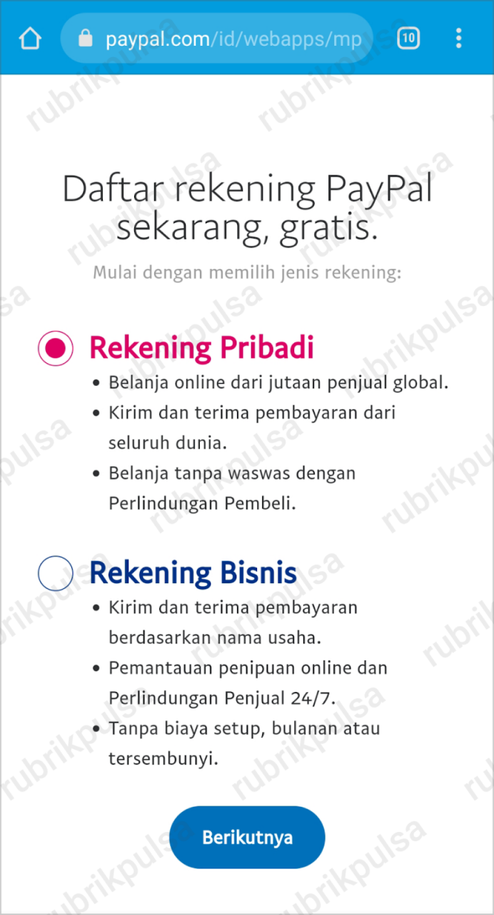 Cara Membuat Akun PayPal Tanpa Nomor Telepon