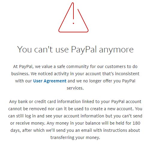 Can you get banned for having multiple PayPal accounts?