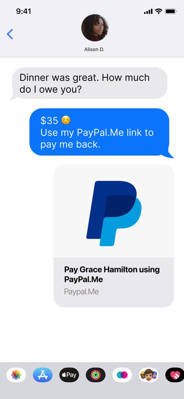 paypal me link