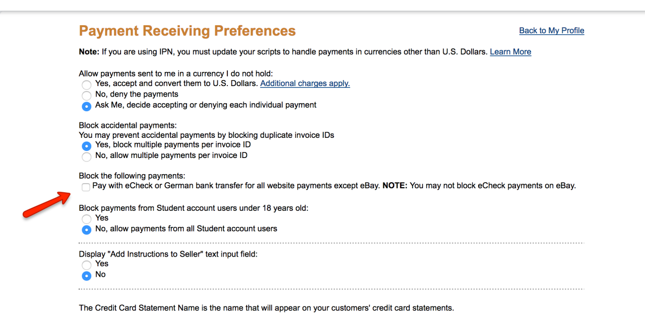 Pengenalan tentang PayPal eCheck